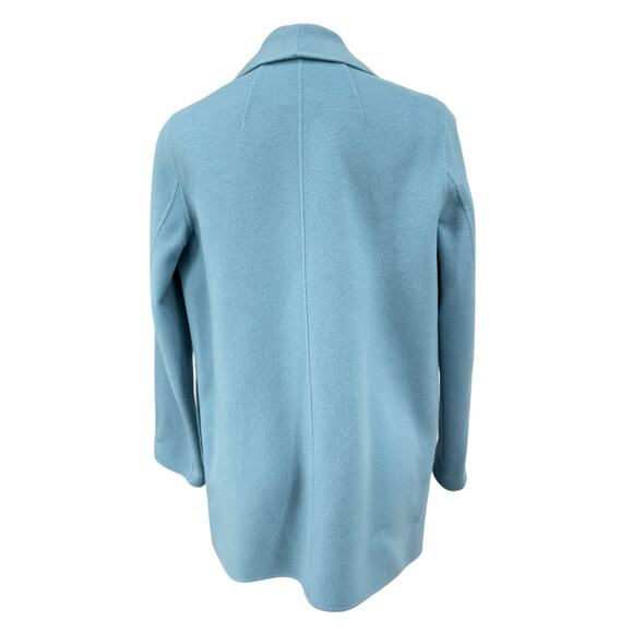 Theory Cashmere Wool Blue Jacket Coat Open Shawl Sileena Winsome 2 SZ M Women's - Picture 7 of 12